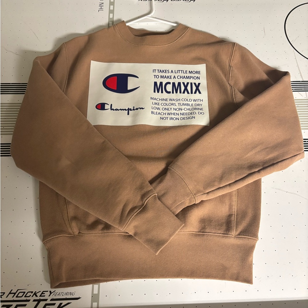 Champion Men's Brown Crewneck Sweater